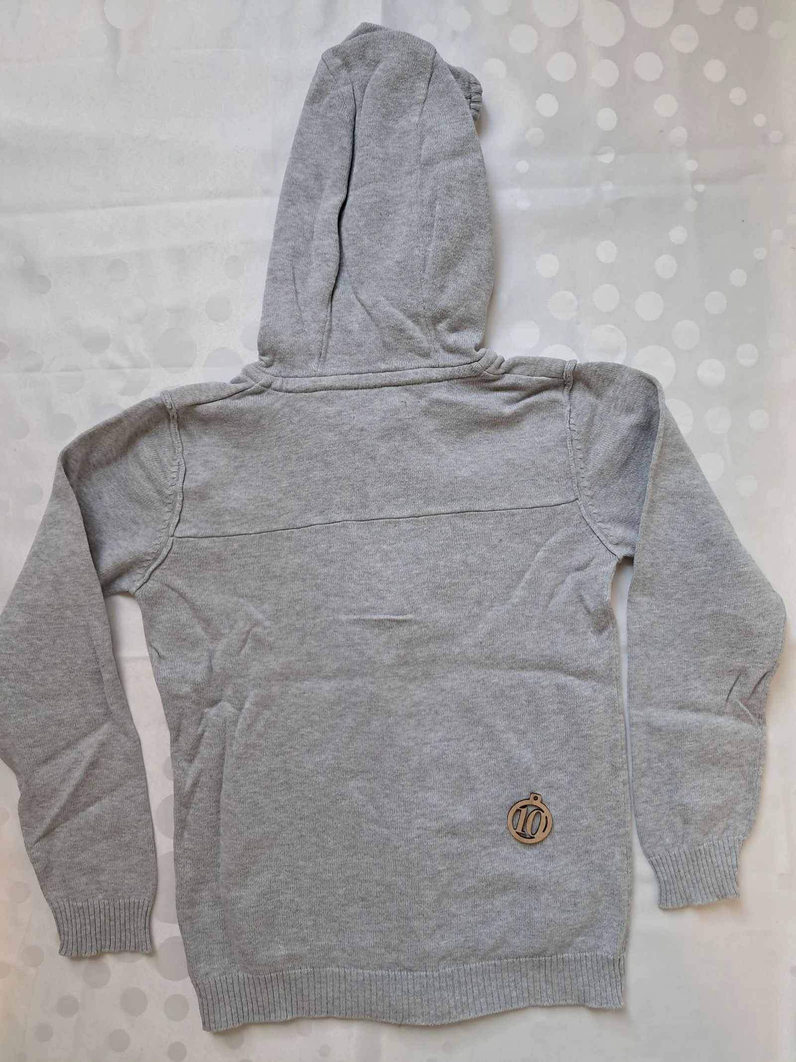Thin zipped hoodie vest size 10 years – photo 2